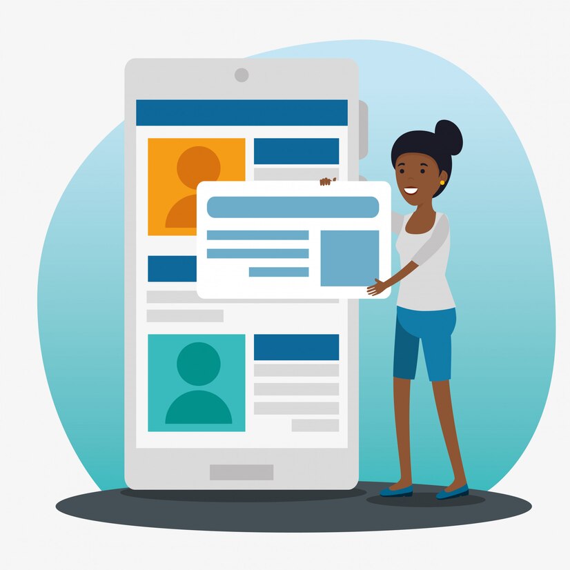 Customer engagement hover illustration